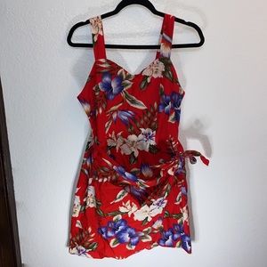 KY’S Vintage Hawaiian Wrap Dress 80s 90s Size Medium